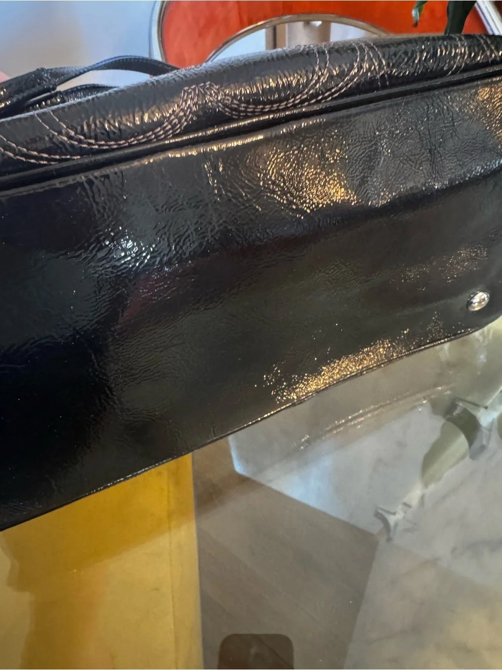 Coach glossy patent